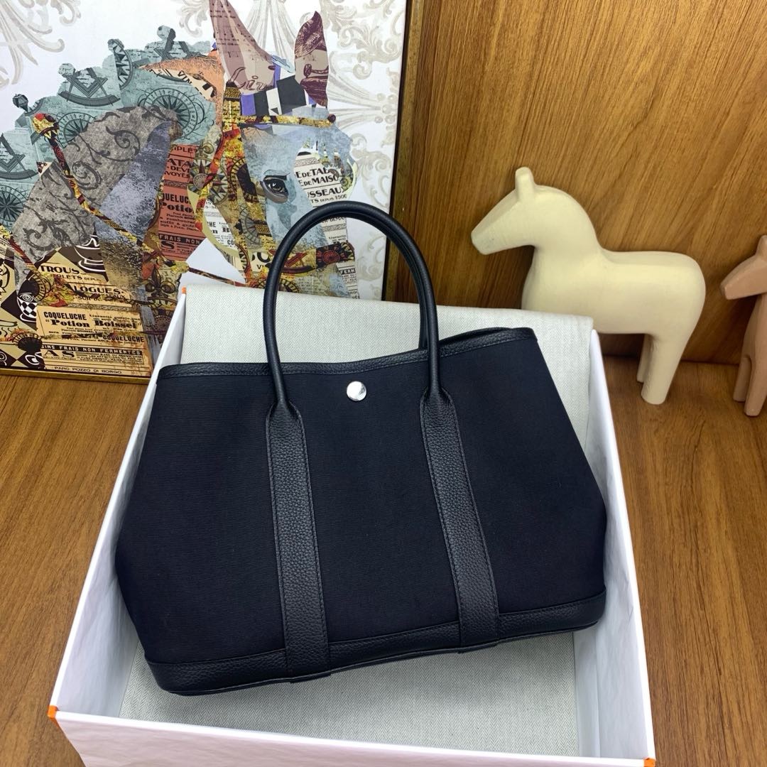 에르메스 가든파티30 블랙 캔버스